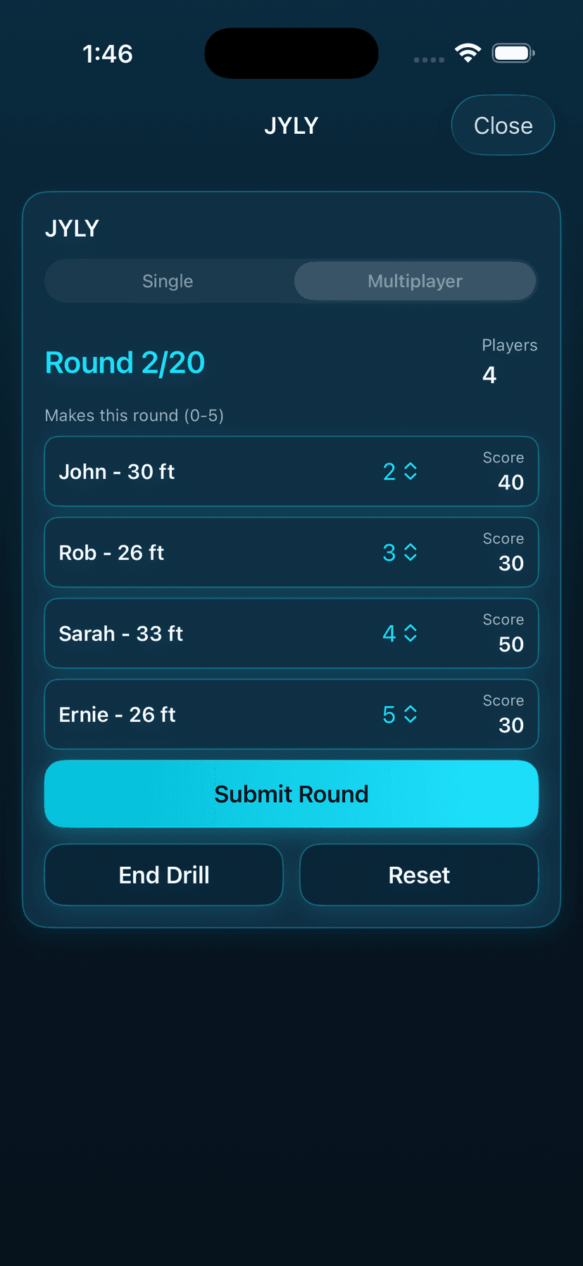 Multiplayer rounds